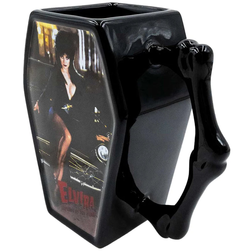 Elvira Macabre Mobile Coffin Mug