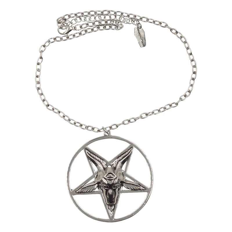 Baphomet Satanic Circle Necklace