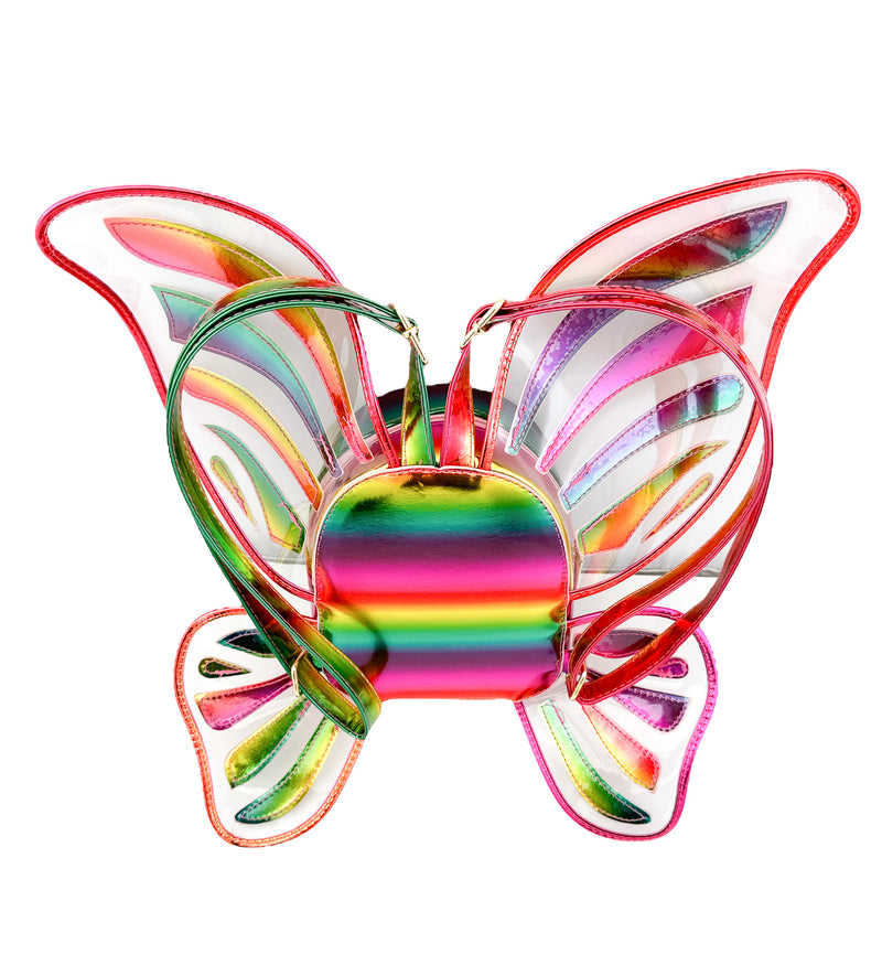 Rainbow Holographic Butterfly Backpack
