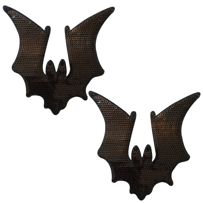 Bat Black Sequin Large Bat Nipztix