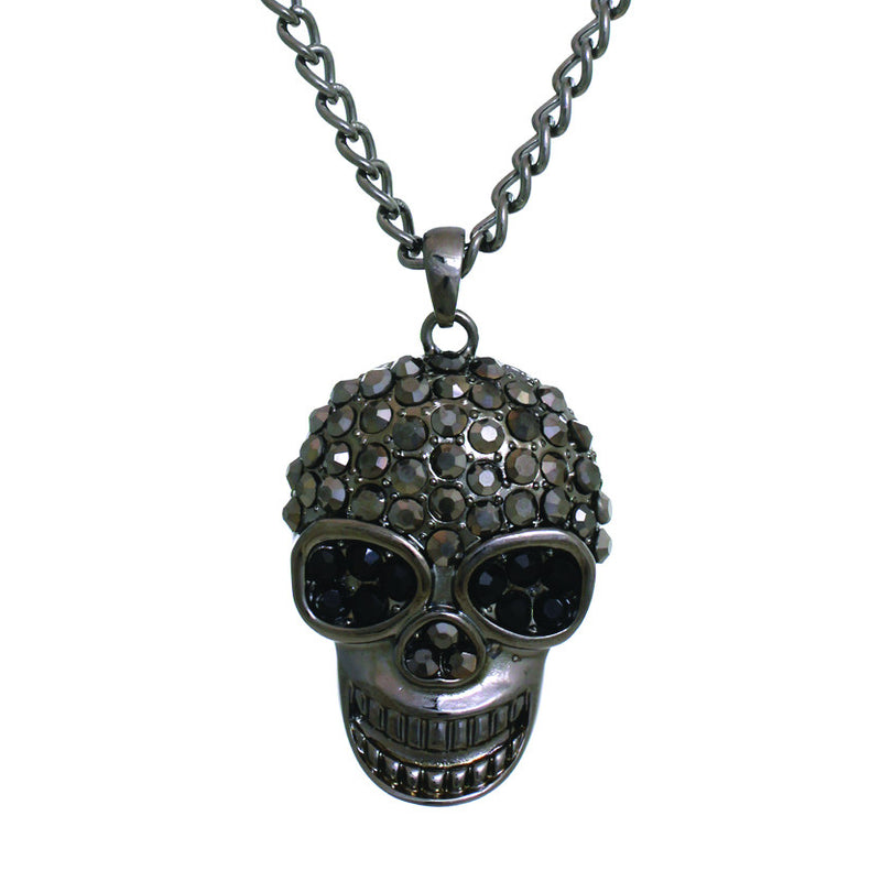 Gray Skull Necklace