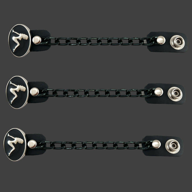 Single Black Chain Vest Extender-4 Pack