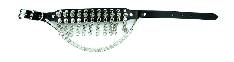 Chain Spike Rivet Boot Strap Single Piece