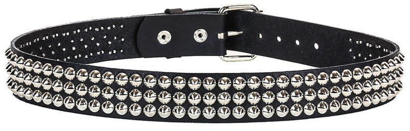 Conical Stud  3 Row Studded Punk Influenced Belt By Funk Plus