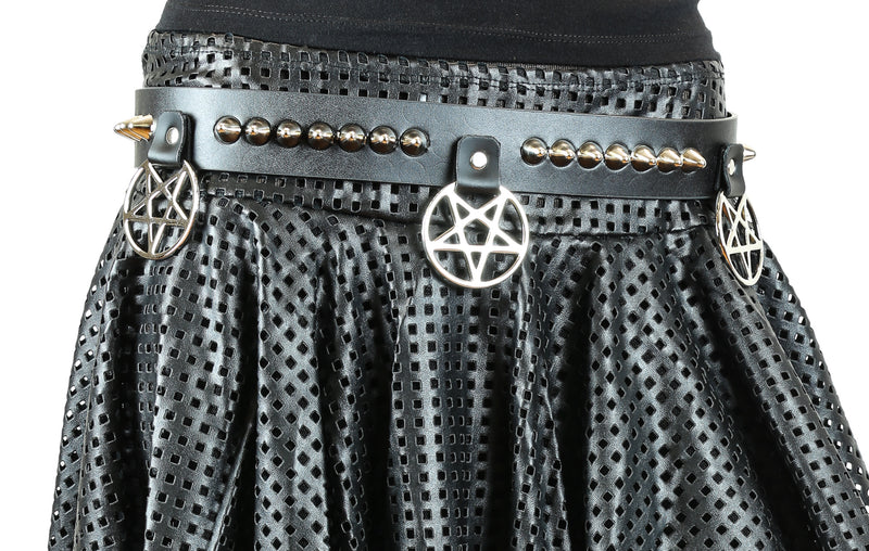 UK77 Studded Pentagram Belt