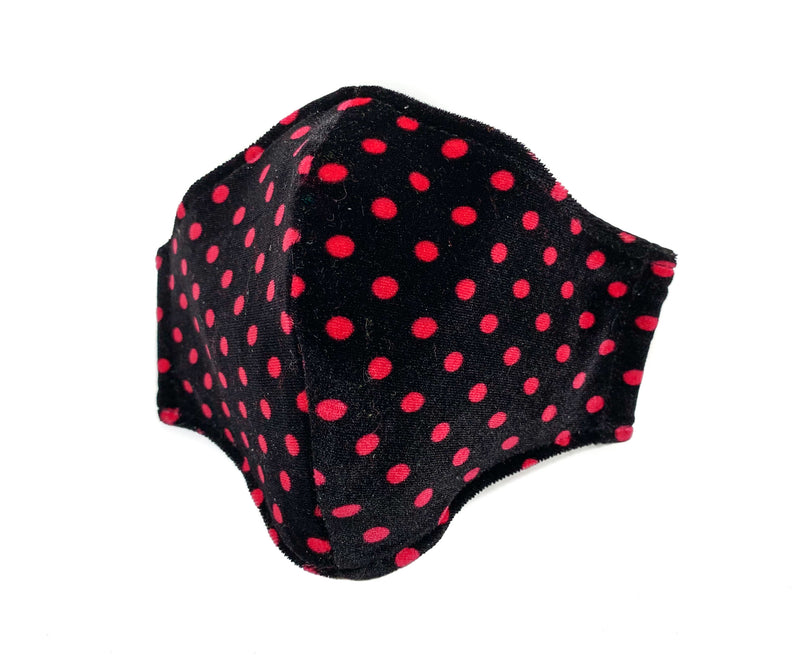Red Polka Dot Face Mask Mouth Cover Face Cover Mask