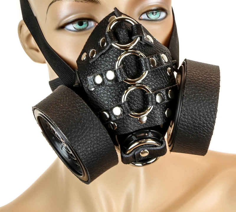 Leather wrapped Gas Mask Respirator
