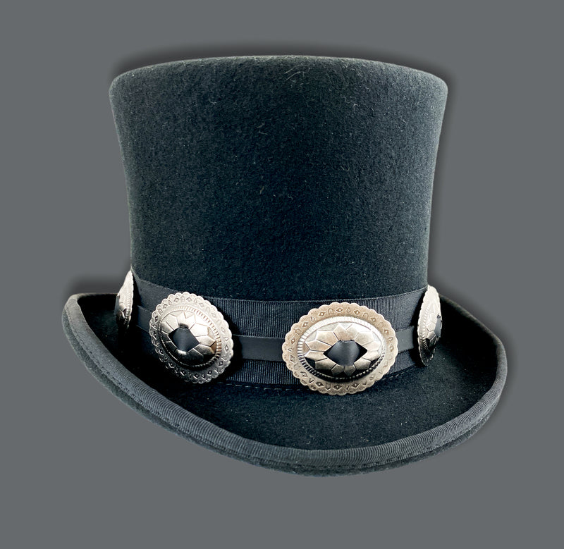Funk Plus Silver Concho Hat Band Only for Top hats