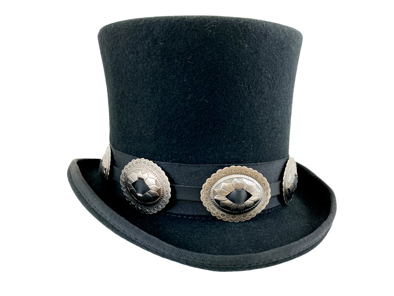 Oval Western Concho Top Hat