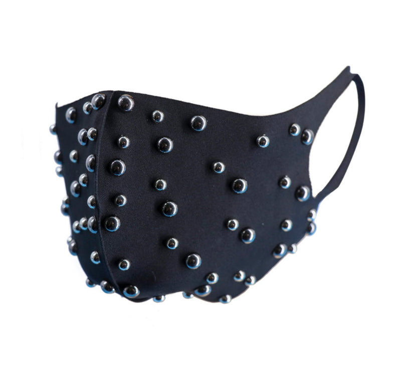 Pearl Studded Face Mask Mouth Cover Face Cover Mask With Filter Pocket