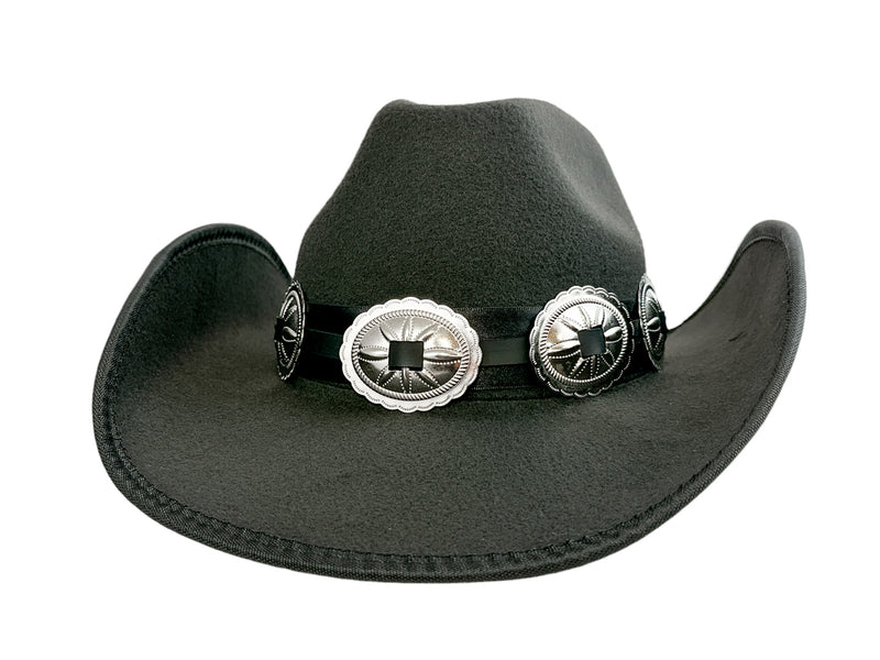 Cowboy Hat  Wide Brim Oval  Conch Western Leather Band