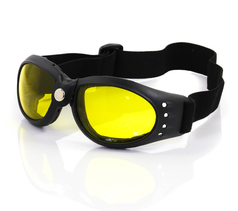 Yellow Lens Aviator Goggles Glasses Vintage Victorian Welding Cosplay Goth Punk Costume
