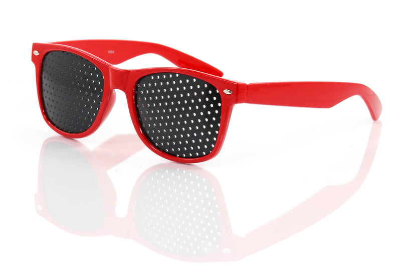 Red Mesh Lens Sunglasses Retro Unisex Eye wear Glasses
