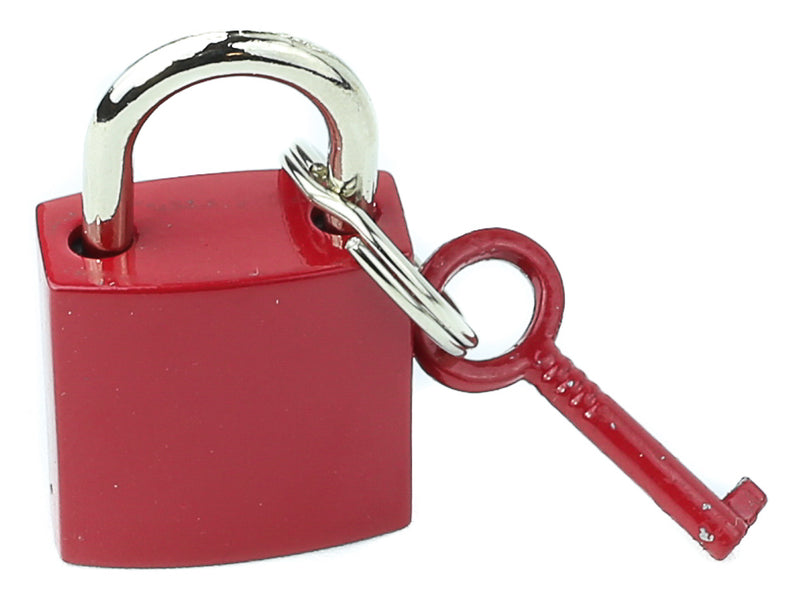 Red Padlock With Keys