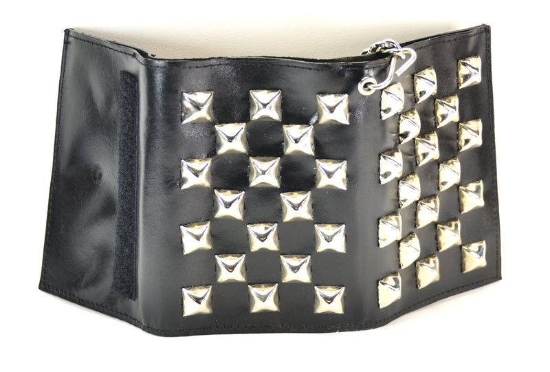 STUDDED WALLET GENUINE LEATHER
