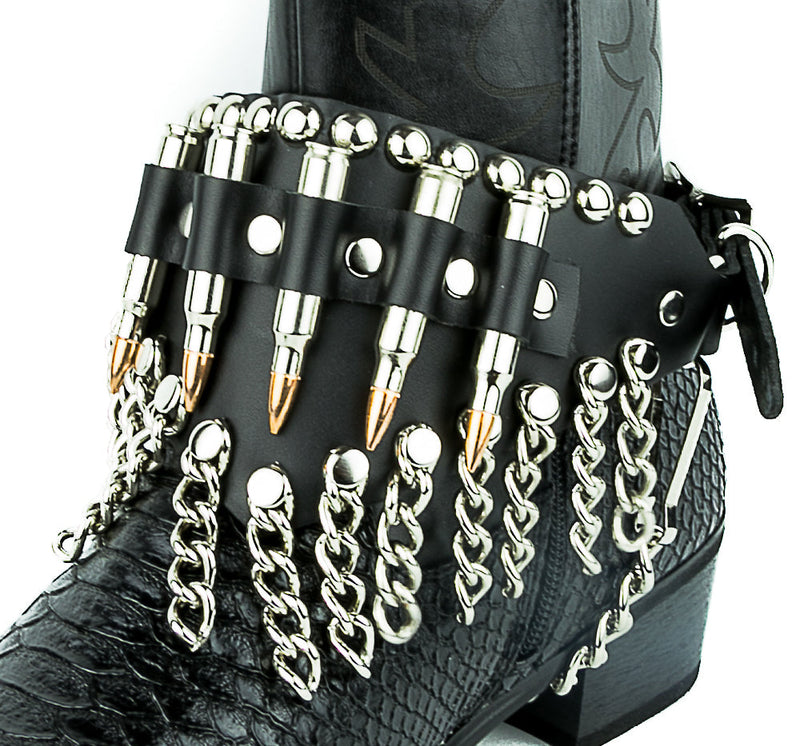 REAL BULLET CHAIN STUDDED BOOTSTRAP