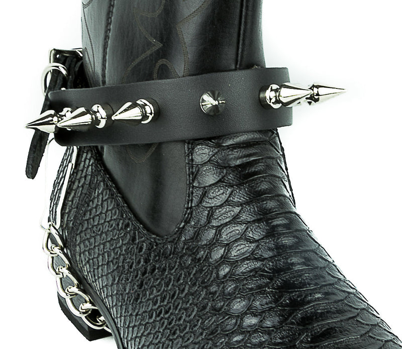 SINGLE ROW 1" SPIKE BOOT STRAP