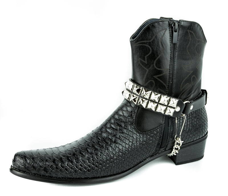 2 ROW STUDDED BOOTSTRAP