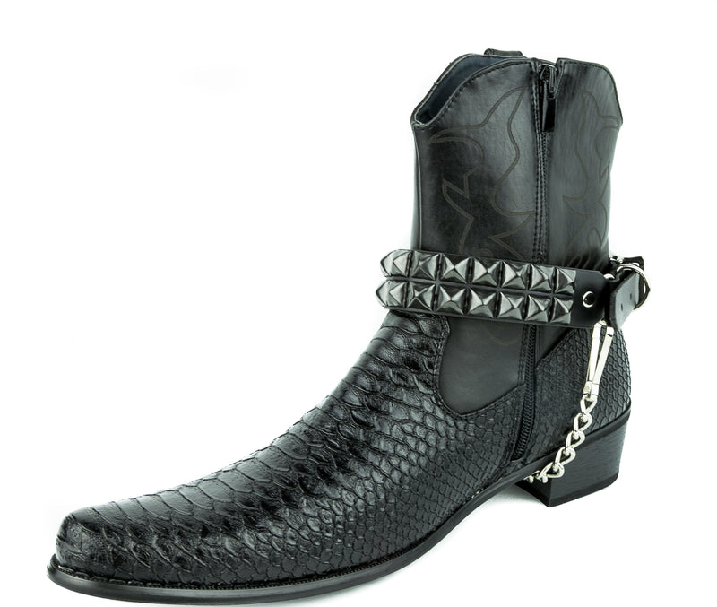 2 ROW STUDDED BOOTSTRAP