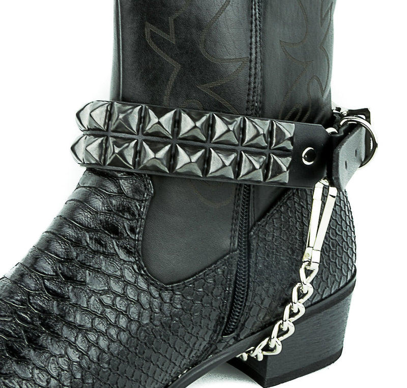 2 ROW STUDDED BOOTSTRAP