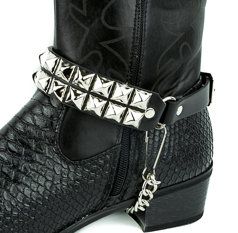 2 ROW STUDDED BOOTSTRAP