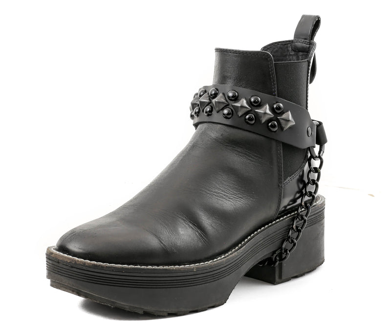 DIAMOND AND ROUND STUDDED BOOTSTRAP