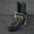 LINKED  BULLET BOOTSTRAP OVER LEATHER
