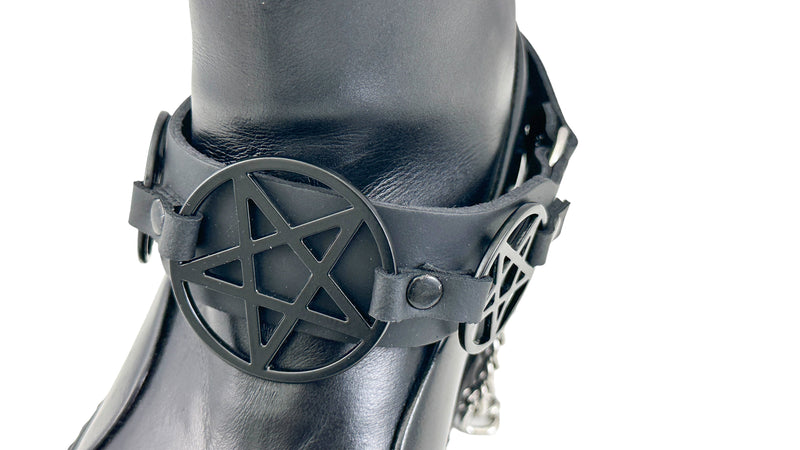 PENTAGRAM  BOOTSTRAP LEATHER