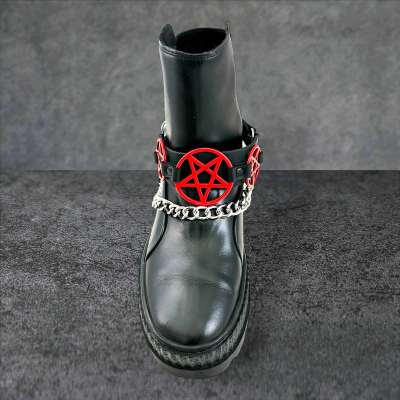 PENTAGRAM  BOOTSTRAP LEATHER