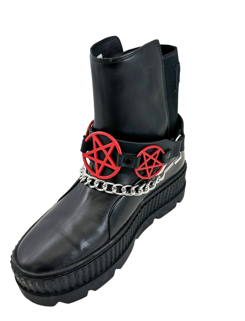 PENTAGRAM  BOOTSTRAP LEATHER