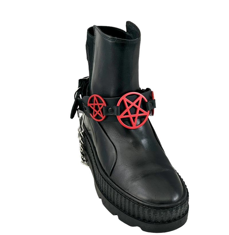 PENTAGRAM  BOOTSTRAP LEATHER