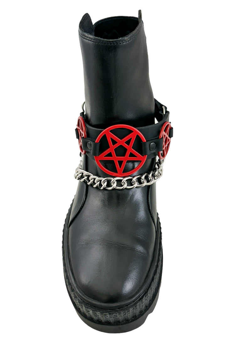 PENTAGRAM  BOOTSTRAP LEATHER