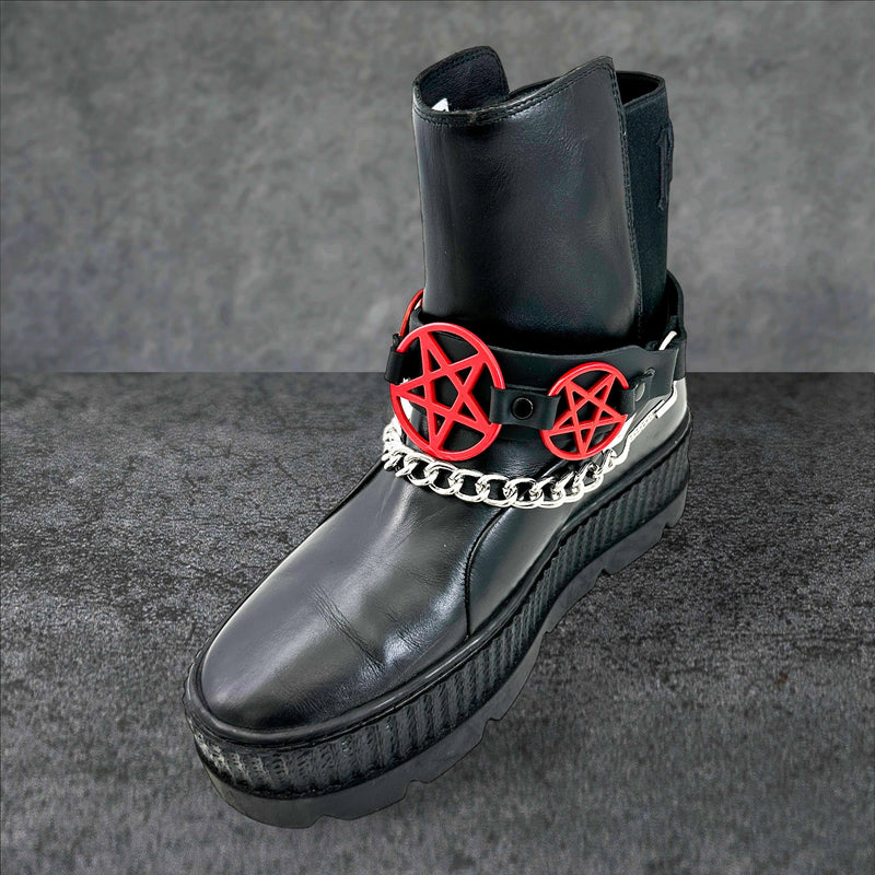 PENTAGRAM  BOOTSTRAP LEATHER