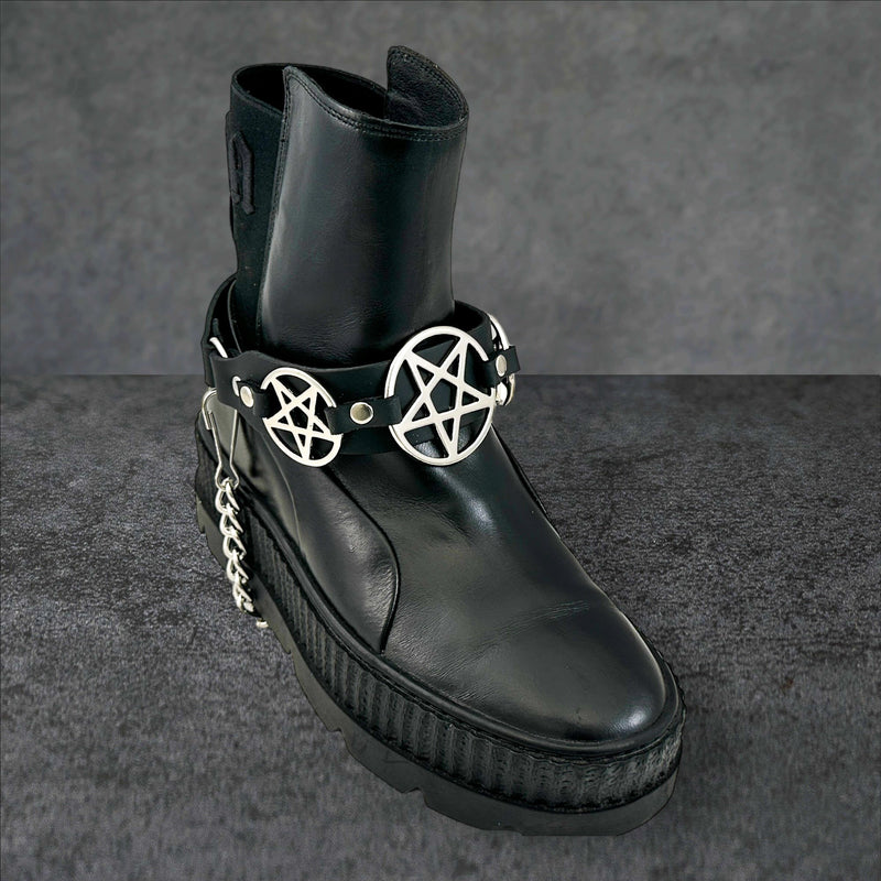 PENTAGRAM  BOOTSTRAP LEATHER