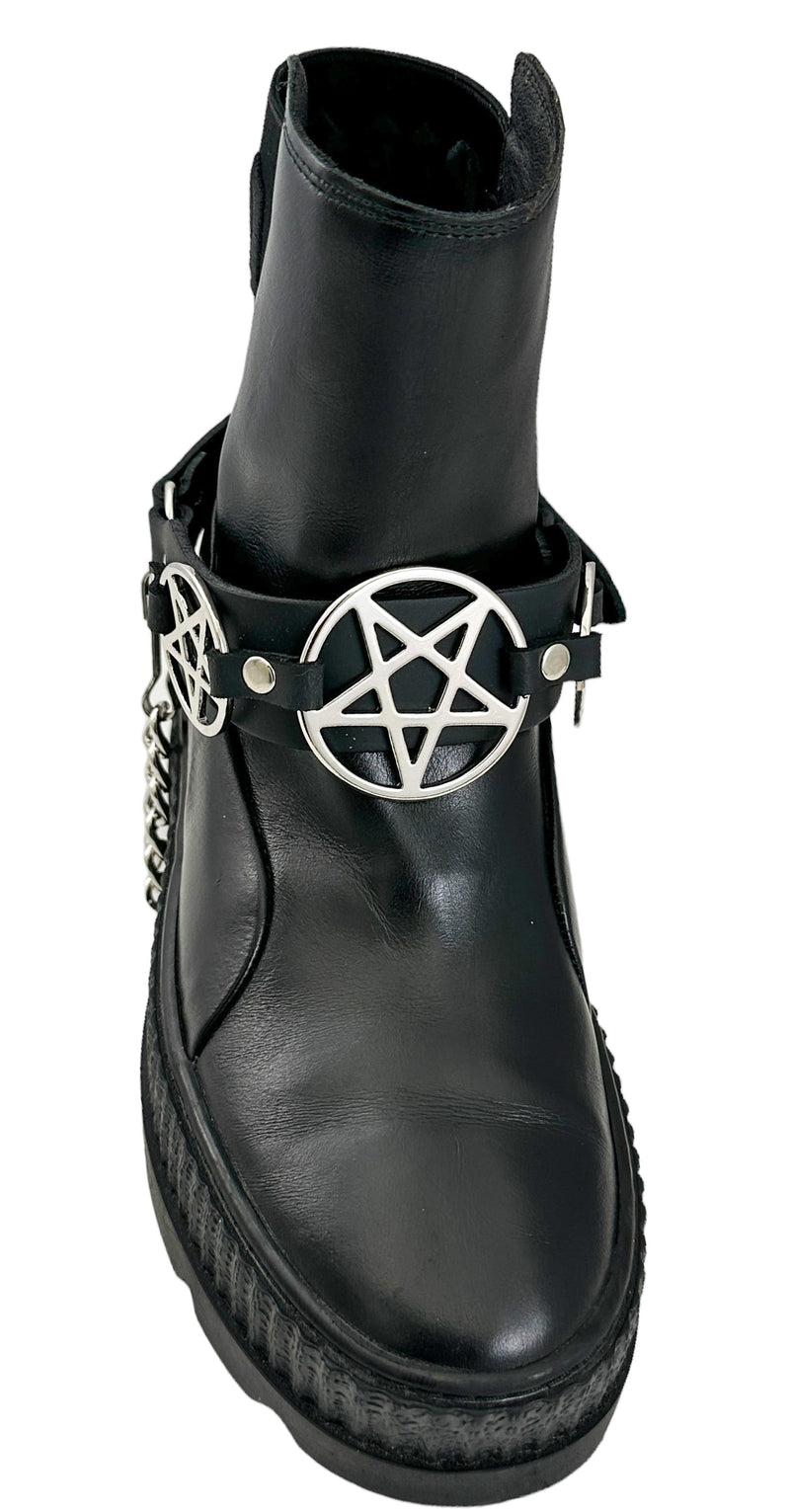 PENTAGRAM  BOOTSTRAP LEATHER