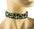 FUZZY LEOPARD PLAIN CHOKER