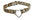 FUZZY LEOPARD HEART RING BONDAGDE RING CHOKER