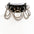 VEGAN PATENT SHINY CHAIN BONDAGE CHOKER O RING  COLLAR
