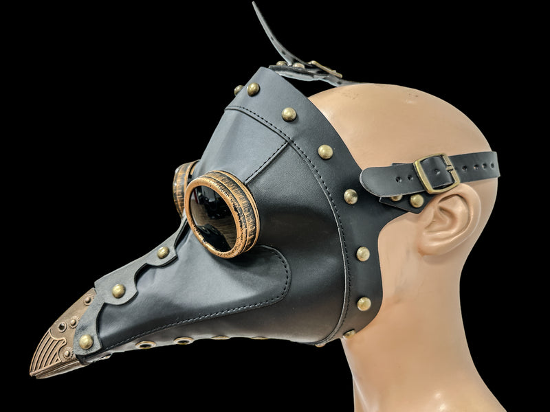 Steampunk Plague Doctor Mask Leather And Rivets