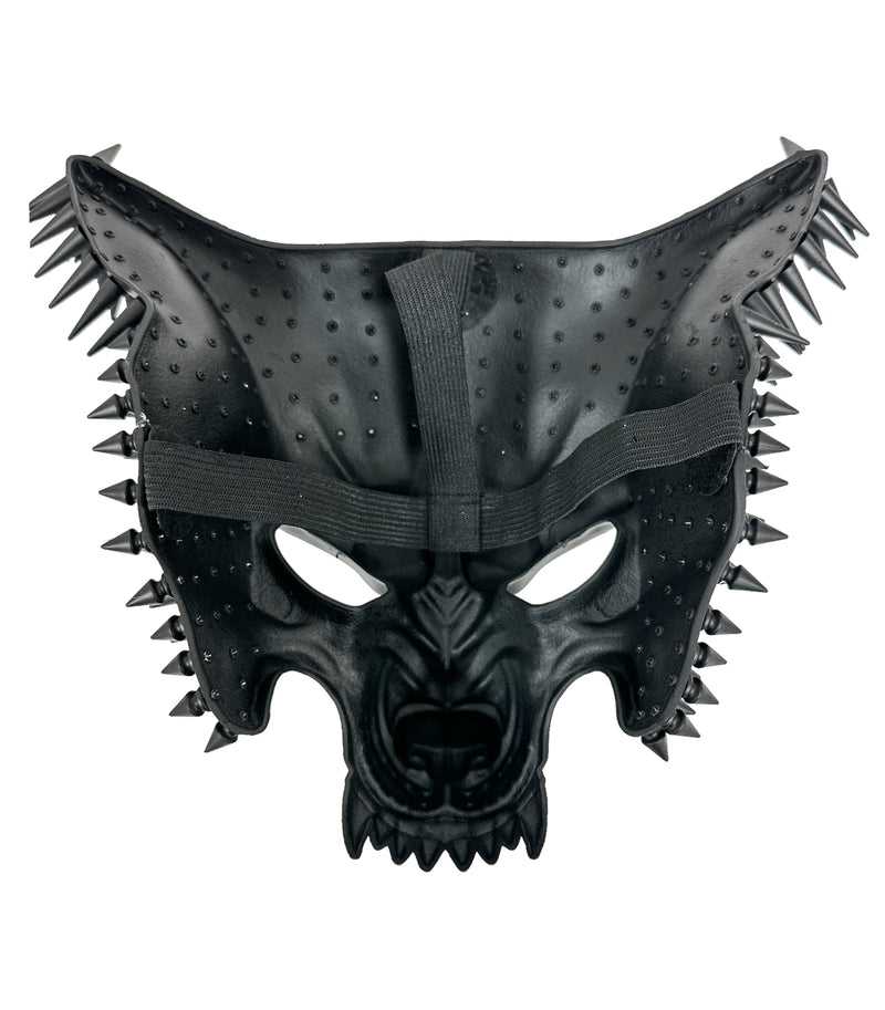 Black Wolf Spike Mask