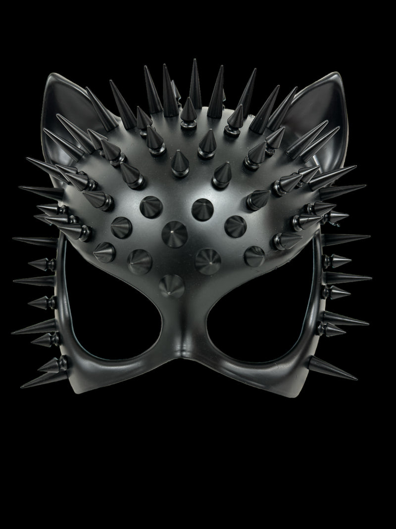 Black Spike Cat Mask