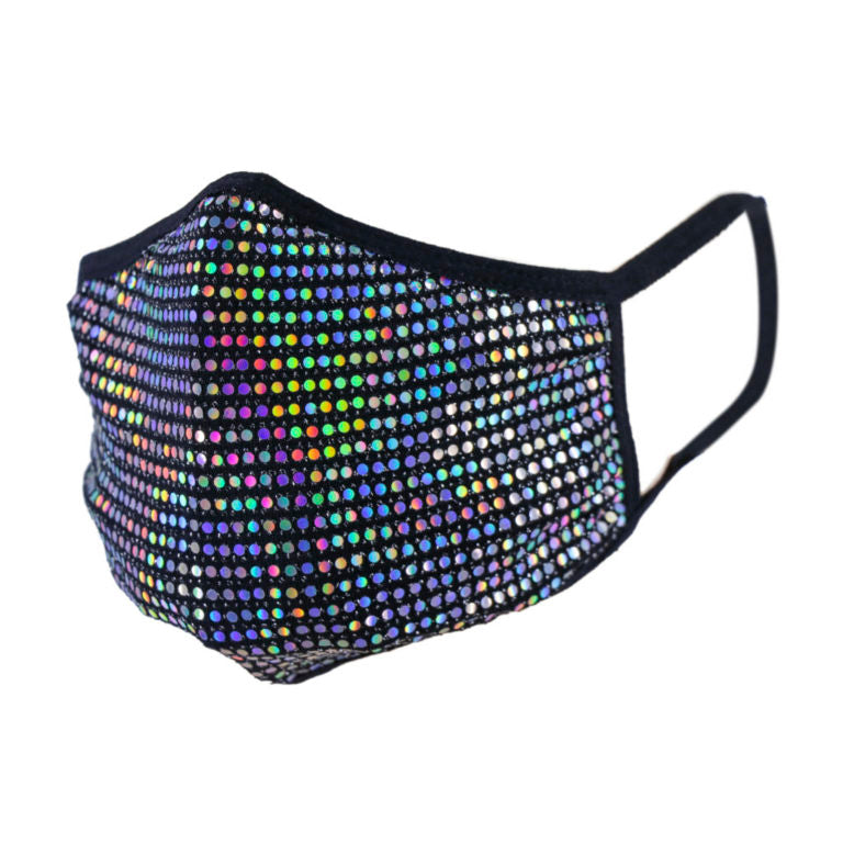 Bling Rainbow Face Mask Mouth Cover Face Cover Mask With Filter Pocket