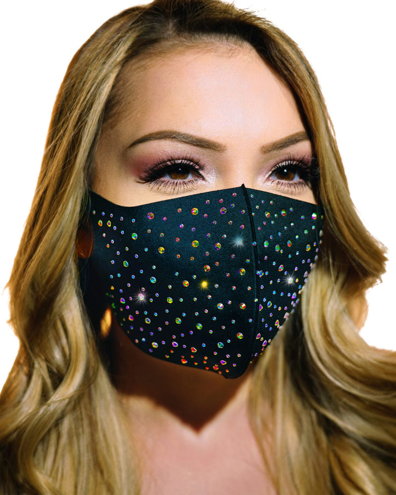 Rhinestone Face Mask Mouth Cover Face Cover Mask With Filter Pocket