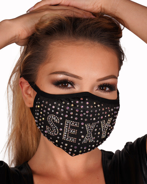 SEXY Bling  Face Mask Mouth Cover Face Cover Mask With Filter Pocket