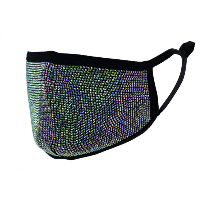 Bling Rainbow Face Mask Mouth Cover Face Cover Mask With Filter Pocket
