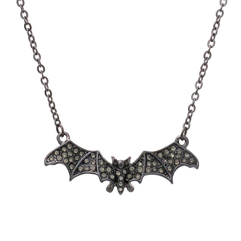 Mini Bat Necklace, Black