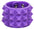 ASSORTED RUBBER, 3 ROW 1/2" PYRAMID BRACELET,  GLOW IN THE DARK