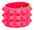 ASSORTED RUBBER, 3 ROW 1/2" PYRAMID BRACELET,  GLOW IN THE DARK