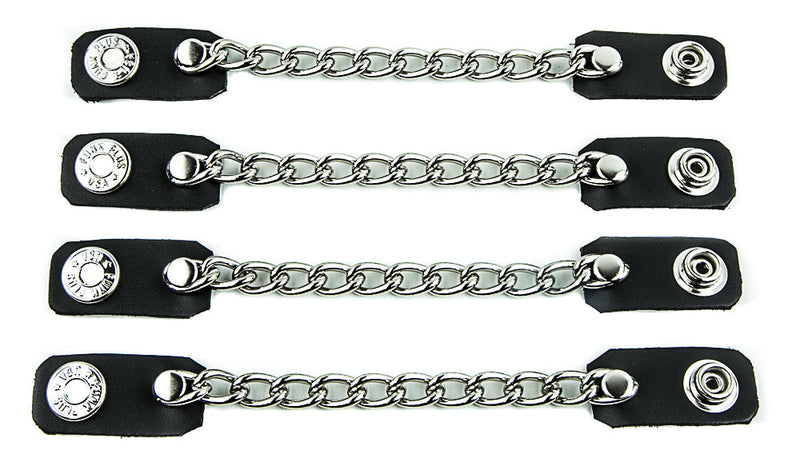 Single Silver Chain Vest Extender-4 Pack
