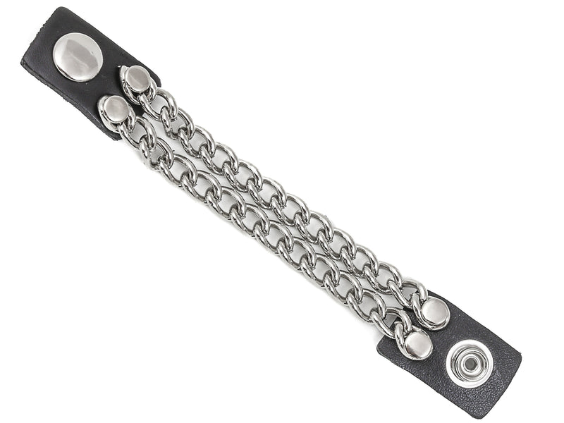 Vest Extender 2 Row Silver Chain